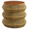 thumbnail image 5 of Maris Seagrass and Wood End Table in Walnut Natural, 5 of 8