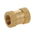 thumbnail image 3 of HUGFEGWE M2.5x3.8mm Female Thread Knurled Nuts Hx5mm OD Brass Threaded Insert Embedment Nuts Hydraulic Welded Joint Injection Molding Assortment Kit for 3D Printing Injection Molding 50PCS, 3 of 7