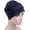 Navy Blue, variant on Chemo Cap Headwear for Women Turbans Beanie Rose Flowers Hat Headwrap for Cancer Patient Hair Loss