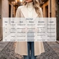 thumbnail image 2 of cocolona Pea Coats for Women Solid Color Elegant Notched Lapel Single Breasted Overcoat Slim Fit Pleated Hem Long Jacket, 2 of 7