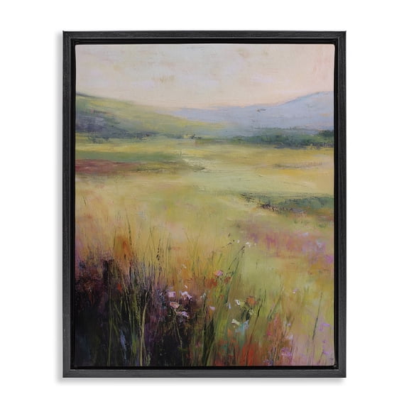 Stupell Industries Green Valley View Black Framed Floater Canvas Wall Art, design by Svetlana Aleynikova