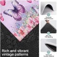 thumbnail image 3 of Pink Butterfly Flower Pattern Kitchen Rugs Sets Of 3,Kitchen Runner Rugs Non Skid Washable,Decorative Kitchen Floor Mats for Kitchen,Sink,Laundry,17"x30"+ 17"x47" + 17"x59", 3 of 6