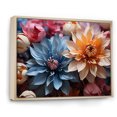 thumbnail image 2 of Designart "Abstracted Colorful Cornflowers II" Cornflowers Floater Framed Canvas Prints, 2 of 5