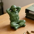 thumbnail image 4 of Desktop Ornament Funny Green Man Figures Classic Soldier Action Statue for Desktop Novelty Soldier Statues for Themed Party Display, 4 of 5