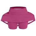thumbnail image 4 of Ruyang Kids Yoga Sport Skirts Solid Stretchy Soft Tiered Mini Skirts Summer Outdoor Tennis Athletic Biker Short Dresses, 4 of 4
