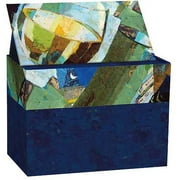 Artisan Recipe Card Box with Recipe Cards, A Glass Of White