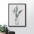 thumbnail image 2 of PixonSign Framed Wall Art Print Wood Texture Green Stem Bunch in Vase Nature Plants Illustrations Modern Art Modern Group Relax/Calm Multicolor Pastel for Living Room, Bedroom, Office - 12"x16" BLACK, 2 of 6
