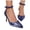 Blue, variant on ZACPNCV Womens Plus Size Snake Print Pumps Pointed Toe Lace Up Stiletto Breathable Heels Summer