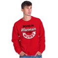 thumbnail image 3 of Wisconsin Wurst Meat Lovers Pun Funny Sweatshirt for Men or Women Brisco Brands X, 3 of 6