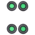 thumbnail image 2 of QualitChoice Coussinets d'Oreilles pour Casque de Jeu Rond en Cuir Manches en Maille Remplacement pour Skullcandy HES2.0 Vert 2Ensemble, 2 of 6