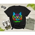 thumbnail image 2 of Cute Cool Colorful Cat Face Kitten Kitty Pet Cuddly Cat T-Shirt Cat Lover Gift T Shirt for Men Women Kids Boys Girls Kitten Graphic TShirt, 2 of 8
