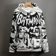 thumbnail image 4 of Custom Batman Sweatshirts Sportswear Hoodies Pullovers Drawstring sweatshirts Casual Sports Fitness Fashion Simple Long sleeves Spring Autumn Winter Jackets Unisex Gifts, 4 of 4