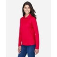 thumbnail image 2 of Core 365 Performance Pinnacle Long Sleeve Pique Womens Polo Shirt [CLASSIC RED 850, XX-Large], 2 of 5