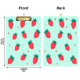 thumbnail image 5 of FORMRS Acrylic Clipboard with Low Profile Clip Standard A4 Letter Size, 12.5" x 9", Green Strawberry, 5 of 8