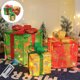 thumbnail image 1 of Adornos navideños, cajas navideñas iluminadas con control remoto, juego de 3 luces LED para decoración de exteriores, cajas navideñas para exteriores, cajas decorativas para exteriores., 1 of 7