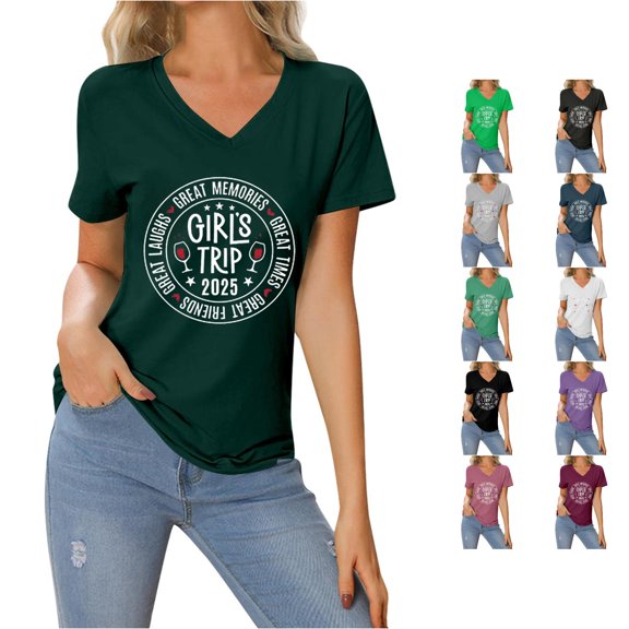 NinXxx Women's Valentine Heart Print Round Neck Short Sleeve Dark Green XL