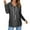 Dark Gray, variant on EDFBUYKRS Long Sleeve Tops for Women V Neck Shirts Fashion Fall Clothes Loose T-Shirt Casual Loose Tunic Blouses S