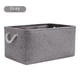 thumbnail image 4 of Cesta de almacenamiento plegable portátil de algodón y lino, caja de almacenamiento de tela cosmética, cesta de almacenamiento a prueba de polvo, 4 of 5