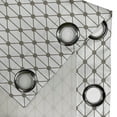 thumbnail image 3 of Ambesonne Modern Grommet Curtain Single Panel, Geometric Diamond Shapes, 50"x60", Sage Green and White, 3 of 5