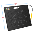 thumbnail image 4 of PicassoTiles Magnetic Drawing Board 748 Beads Pad, 12x10 Inch Reusable Erasable STEM Writing Toy, Educational Tablet for Toddlers Kids Age 3+, Brain Development, 4 of 9