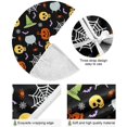 thumbnail image 2 of GZHJMY Halloween Tree Skirt Happy Halloween Xmas Tree Skirt Floor Door Round Mat Decorations for Holiday Party Home Christmas Day Ornaments, 47.2", 2 of 6
