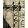 thumbnail image 3 of Mullan, Michael 20x24 Black Modern Framed Museum Art Print Titled - Vintage NY Manhattan Bridge, 3 of 5