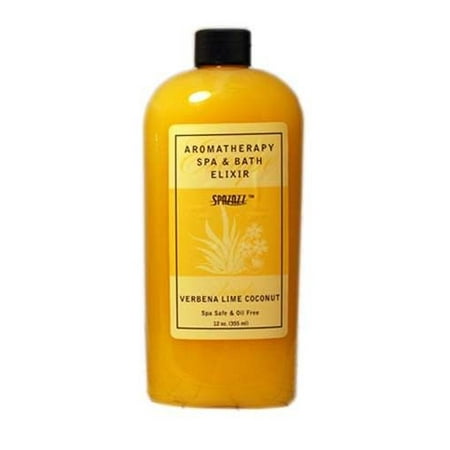 - Spazazz SPZ-125 Escape Aromatherapy Elixir Bottle, 12-Ounce, Verbena Lime Coconut Awaken