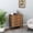Rustic Brown 2, variant on (60cm) 3 in 1 Vanity Desk with Plip Top Mirror, Small Make Up Vanity Set with Visible Glass Desktop, Compact Makeup Vanity with 3 Drawers, Dressing Table for Bedroom (Walnut Color)