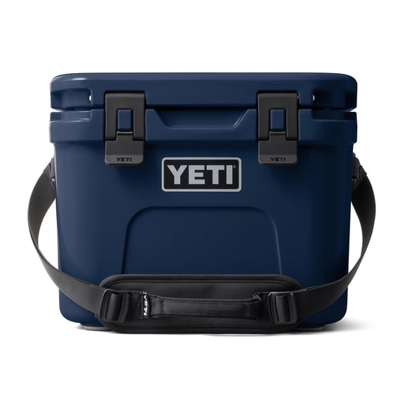 Cooler YETI Roadie 15 Hard con correa de doble uso, 15 L, azul marino
