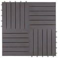 thumbnail image 3 of vidaXL Decking Tiles 30 pcs Gray Wash 11.8"x11.8" Solid Acacia Wood, 3 of 7
