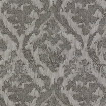 Brewster Lyra Pewter Damask Unpasted Non Woven Wallpaper, 21-in by 33-ft, 57.8 sq. ft.