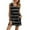 Pajama Sets for Women: Black, variant on Daznico Women's Striped Pajama Set, Sleeveless Tank Top & Shorts with Pockets, Casual Summer Sleepwear,XL