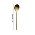 thumbnail image 3 of Stainless Steel Coffee Spoon Long Handle | Iced Tea Stirring Spoon Gold 8.27in | Ergonomic Durable Tree Branch Design | Dishwasher Safe Dessert Soup Utensil, 3 of 6