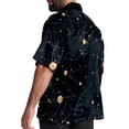 thumbnail image 3 of Virgo Constellation Men's Short Sleeve Shirts, Casual, Printed, Button Down, Beach Shirt - Spread Collar Tops for Summer Beach Fun, 3 of 6