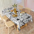 thumbnail image 3 of Halloween Doodle Halloween Elements Rectangle Tablecloth 60"x102",Waterproof Polyester Rectangle Table Cloth, Wipeable Spillproof Polyester Tablecloth for Dining, Camping, Indoor and Outdoor, 3 of 6