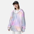 thumbnail image 3 of Lsque Rainbow Pattern UPF 50+ Lightweight Sun Protection Men's Women's Long Sleeve Shirt, Hoodie Performance -Medium, 3 of 7
