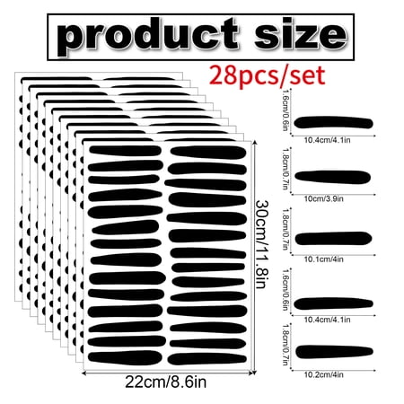 Zhuge 10 Sheets Wall Decals - For Kitchen Bedroom Living Room Laundry Bathroom Decor Removable Peel and Stick Indoor Wall Decor，line