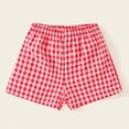 thumbnail image 2 of Xudanell Toddler Shorts for Girls Plaid Softball Shorts Bottoms Cotton Girls Versatile Clothes Outside, 2 of 6