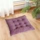 thumbnail image 4 of Funda de almohada de pana de color liso con encaje para silla. Cojín de asiento multicolor. Personalizable para sillas. Cojín de fibra de poliéster., 4 of 6