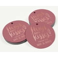 thumbnail image 3 of Inkdotpot Real Rose Gold Foil Hugs & Kisses From The Wedding Tag Favor Hang Paper Tag 50 Piece, 3 of 6