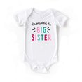 thumbnail image 1 of Promu Grande Sœur Annonce de Grossesse Mignon Justaucorps à Manches Courtes pour Bébé Fille Blanc, 1 of 3