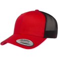 thumbnail image 1 of Gorra Yupoong YP Classics Retro Trucker roja y negra, 1 of 2
