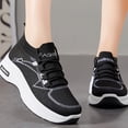 thumbnail image 6 of AUDeals Women's Wide Toe Box Shoes, Extra Wide Air Cushion Sneakers with Lightweight Breathable Comfort for Gym and Training (Black, 7), 6 of 6