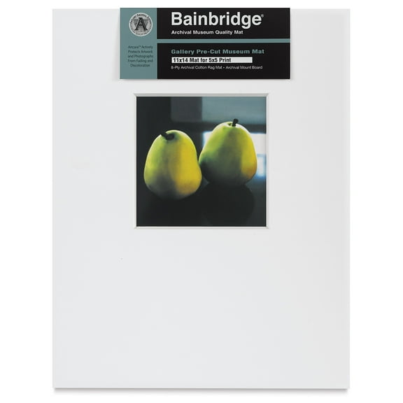 Nielsen Bainbridge 11x14 8x10 Mat Classic in Bright-White Portrait Centered - 11x14