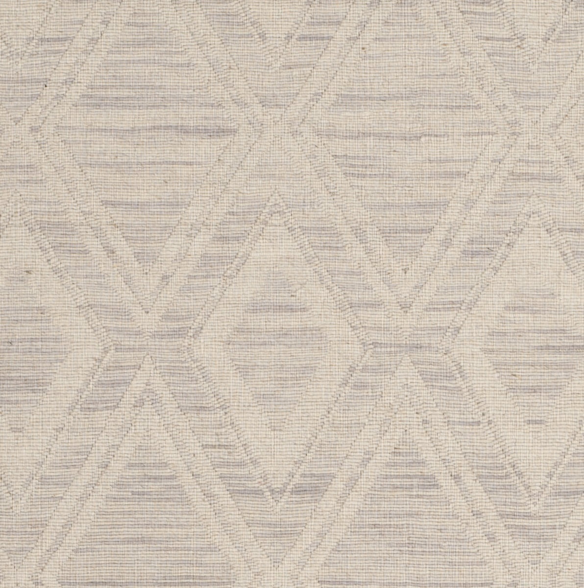 SAFAVIEH Marbella Alicia Geometric Diamonds Wool Area Rug, Silver/Ivory, 6' x 6' Square