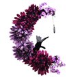 thumbnail image 2 of SDOTXA  Halloween Wreaths for Front Door Multi Legged Witch Wreath Pendant Festival Party Decoration Props Witch Wreath Hanging Welcome Wreath Sign Halloween Decorations on Clearance, 2 of 5