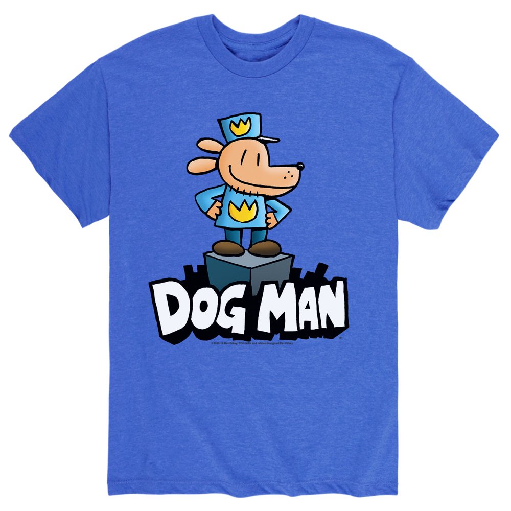 Dog Man - Dog Man On Pedistal - Adult Short Sleeve Tee - Walmart.com