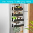 thumbnail image 4 of Magnetic Spice Storage Rack Organizer for Refrigerator and Oven, Fridge Organizers and Storage,Metal, 4 of 10