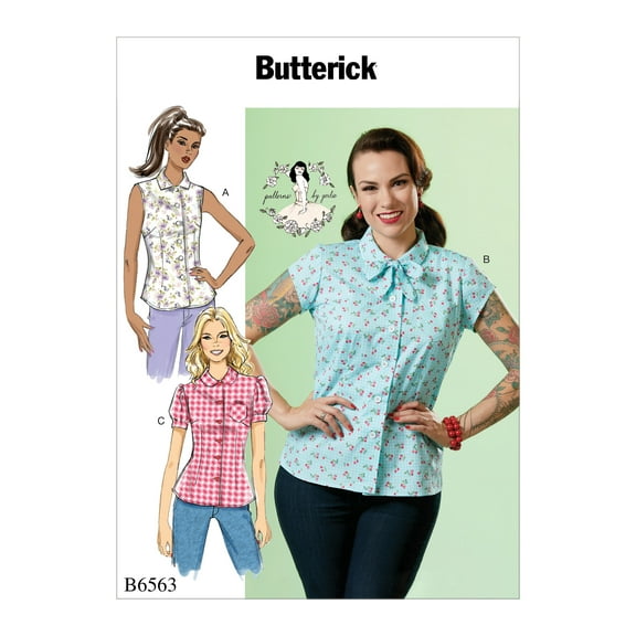 Butterick Pattern MISSES' TOP-14-16-18-20-22