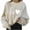 E-Beige, variant on Celebrate Carnival atmosphere with Basics Women Casual Fashionable Long Sleeve Long Sleeve Women T Shirts for Women